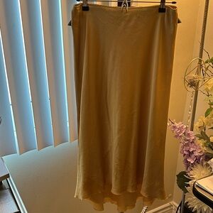 Abercrombie & Fitch High Low Skirt in Tan